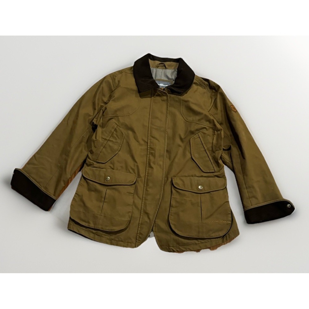 Eddie Bauer Sport Shop Wax Canvas Equestrian Riding Jacket L Barn Chore Coat - Picture 2 of 5